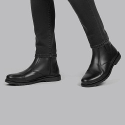 نیم بوت چرم مردانه