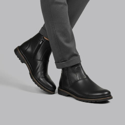 نیم بوت چرم مردانه